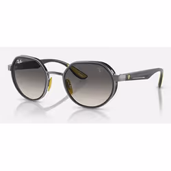 Ray-Ban RB3703M SCUDERIA FERRARI COLLECTION, Adult, Unisex, Round, Round, Full rim, Grey