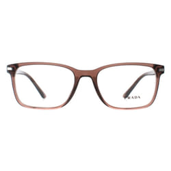 Prada Eyeglasses PR14WV 17O1O1 Brown Transparent Men