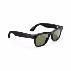 Meta Ray-Ban Smart Glasses  Wayfarer  Shiny Black / G15 Green  Regular