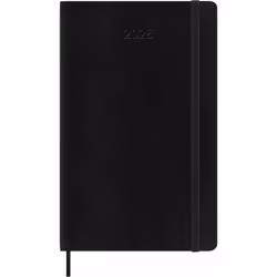 Moleskine DSB12DC3Y25, Monochromatic, Black, Matt, 70 g/m², Lined paper, Softcover
