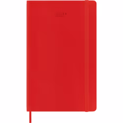 Moleskine DSF212WN3Y25, Monochromatic, Red, Matt, 70 g/m², Lined paper, Softcover