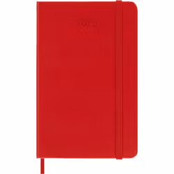 Moleskine DHF212WN2Y25, Monochromatic, Red, Matt, 70 g/m², Lined paper, Hardcover
