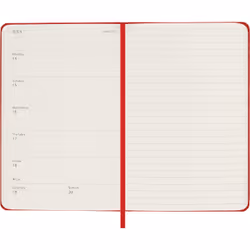 Moleskine DHF212WN2Y25 writing notebook Red