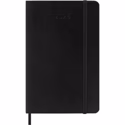 Moleskine DSB12WN2Y25, Monochromatic, Black, Matt, 70 g/m², Lined paper, Softcover