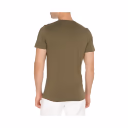 DIESEL T FEDDO Mens T Shirt Crew Neck Short Sleeve Cotton Tee Olive Mohawk Print - S