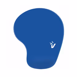 Vultech MP-02B, Blue, Monochromatic, Gel, Microfibre, Rubber, Wrist rest, Non-slip base