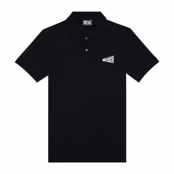 DIESEL T-SMITH-G3 A10632 Mens Polo T Shirts Golf Tee - Black, S