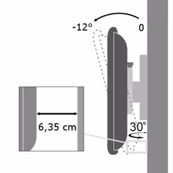 Techly 19-37" Wall Bracket for LED LCD TV Tilt 1 Swivel Black" ICA-LCD 2900B - Additional view 7