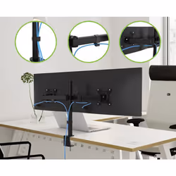 Techly 13-27" Desk Stand for 2 Monitor with Clamp" ICA-LCD 482-D - Additional view 5