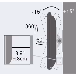 Techly 13-30" Wall Bracket for LED LCD TV Full Motion" ICA-LCD 201BK - Additional view 5