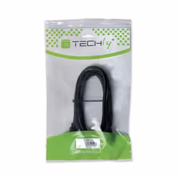 Techly 5m High Speed HDMI Cable with Ethernet A/A M/M Angled Black ICOC HDMI-LE-050 - Additional view 2