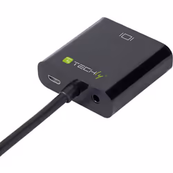 Techly Cable Adapter Converter HDMI to VGA with Micro USB and Audio IDATA HDMI-VGA2AU - Additional view 4