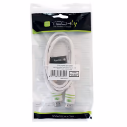 Techly 3m High Speed HDMI Cable with Ethernet A/A M/M White ICOC HDMI-4-030WH - Additional view 2