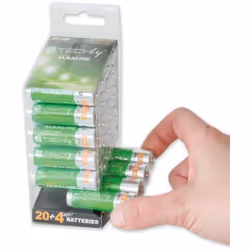 Techly Multipack 24 High Power Batteries Stylus AA Alkaline LR06 1.5V IBT-KAL-LR06-B24T