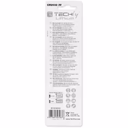 Techly Lithium Button Batteries CR2032 (set of 5 pcs) IBT-KCR2032