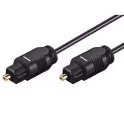 Techly Toslink Optical Digital Audio Cable (SPDIF) 10m ø 2.2 mm ICOC DAC-390, TOSLINK, Male, TOSLINK, Male, 10 m, Black