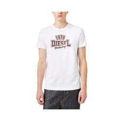 DIESEL T DIEGOS K26 Mens T Shirts Crew Neck White Summer Tee - White, L