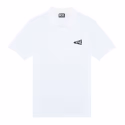 DIESEL T-SMITH-G3 A10632 Mens Polo T Shirts Golf Tee - White, XL