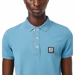 DIESEL T-HARRY A00082 Mens Polo T Shirt Summer Tee - Aqua Blue, 3XL