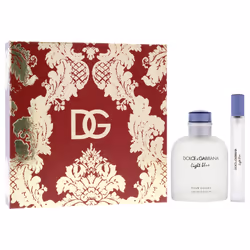 Light Blue by Dolce and Gabbana for Men - 2 Pc Gift Set 4.2oz EDT Spray, 0.3oz EDT Spray