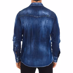 Camisa Vaquera Manga Larga S79dl0010-s30341 Hombre - blue, 46
