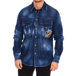 Camisa Vaquera Manga Larga S79dl0010-s30341 Hombre - blue, 48
