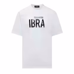 DSQUARED2 Mens T Shirts Shorts Sleeve Crew Neck Graphic Print Casual Cotton New - White, L