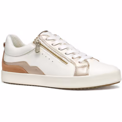 ) Geox D BLOMIEE Women's Optic White/Nude Trainers - White, 3 (Adults'