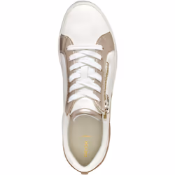 ) Geox D BLOMIEE Women's Optic White/Nude Trainers - White, 3 (Adults'