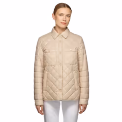 Geox W AMABEL Women's Brown Shirt Jacket - Brown, 8