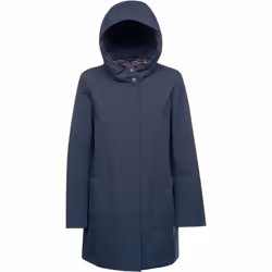 Geox W FLORETIA Women's Blue Parka Coat - Blue, 8