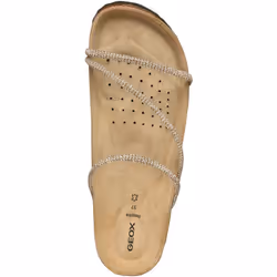 ) Geox D BRIONIA R Polyester Women's Light Taupe Sandals - Brown, 3 (Adults'