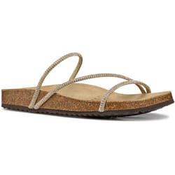 ) Geox D BRIONIA R Polyester Women's Light Taupe Sandals - Brown, 7 (Adults'
