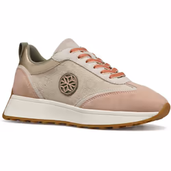) Geox D AMABEL Synthetic Polyurethane Women's Light Sand/Light Taupe Trainers - Brown, 7.5 (Adults'