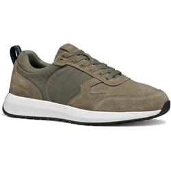 ) Geox U VOLPIANO Leather Men's Sage Trainers - Green, 9 (Adults'