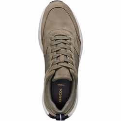 ) Geox U VOLPIANO Leather Men's Sage Trainers - Green, 10.5 (Adults'