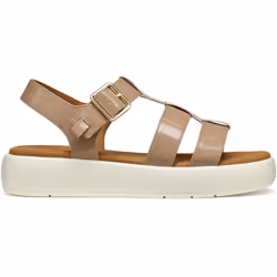 ) Geox D CAMALEI Synthetic Polyurethane Women's Caramel Sandals - Brown, 5 (Adults' - Additional view 4