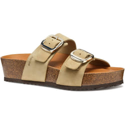 ) Geox D BRIONIA H Leather Women's Light Taupe Wedges - Brown, 7 (Adults'
