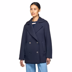 Geox W GARDENIA Women's Blue Pea Coat - Blue, 12