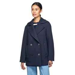 Geox W GARDENIA Women's Blue Pea Coat - Blue, 14