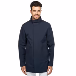 Geox M SPHERICA Men's Blue Straight Coat - Blue, 44"