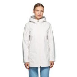 Geox W SPHERICA Women's Grey Parka Coat - Grey, 12