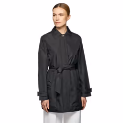 Geox W SOLEIL Women's Black Trench Coat - Black, 12