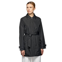 Geox W SOLEIL Women's Black Trench Coat - Black, 12