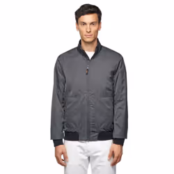 Geox M Snake Men's Grey Bomber Jacket - Grey, 46"