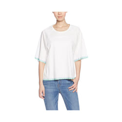 DIESEL T BREN Womens T Shirt Loose Fit Oversize White Top - White, XXS