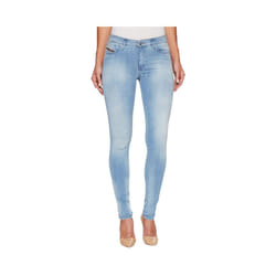 DIESEL SKINZEE 084CR Womens Denim Jeans Super Skinny Fit Blue Faded Zip Fly - W33 L32
