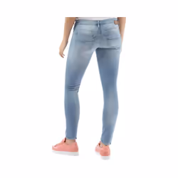 DIESEL SKINZEE 084CR Womens Denim Jeans Super Skinny Fit Blue Faded Zip Fly - W34 L32