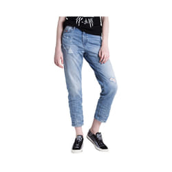 DIESEL Womens Denim Jeans REEN SEAM 0857F Regular Fit Straight Distressed Blue - W27 L32
