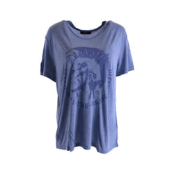 DIESEL T MORIPRINT Womens T Shirts Crew Neck - XXS, 8BA